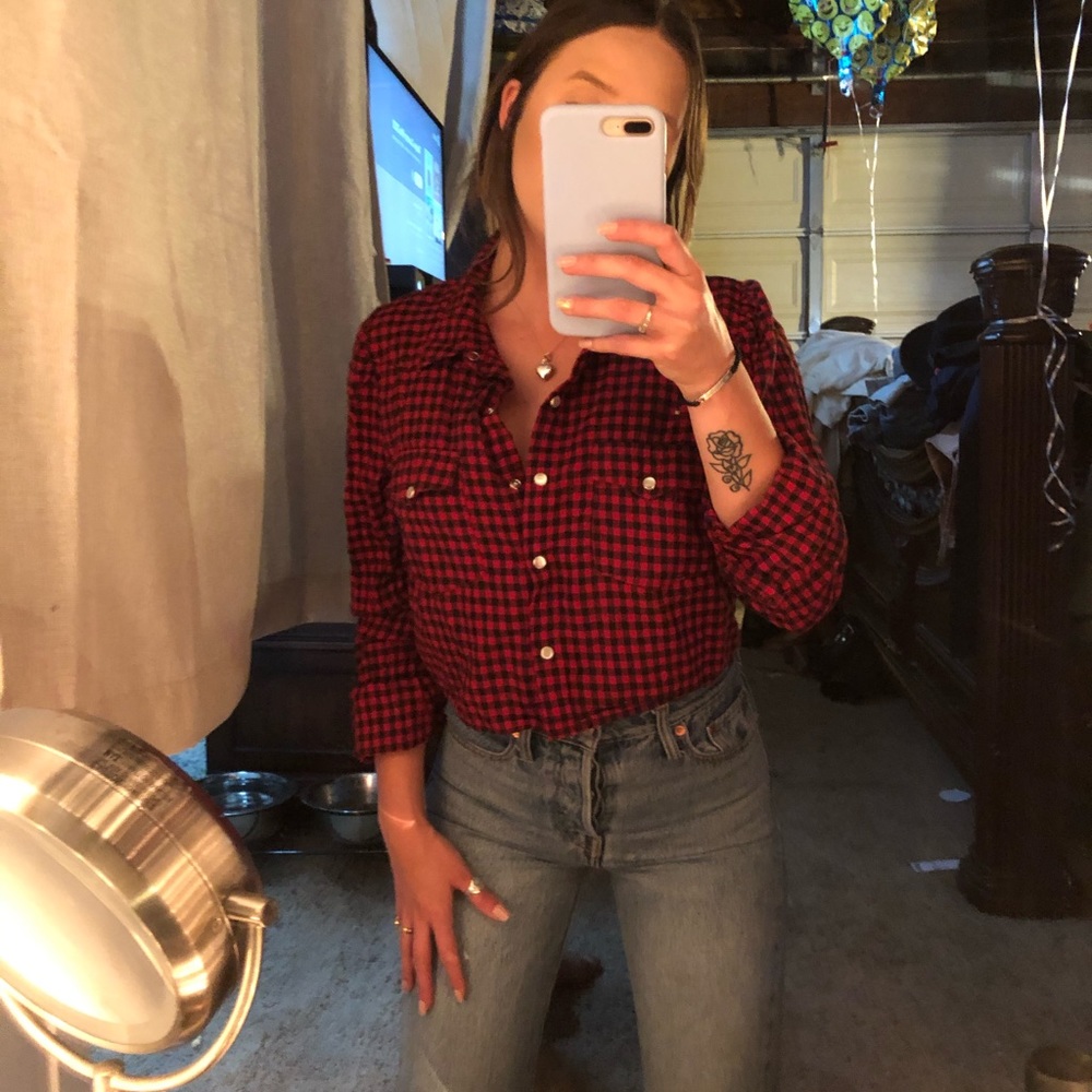 Cropped flannel - Picture 2 of 4